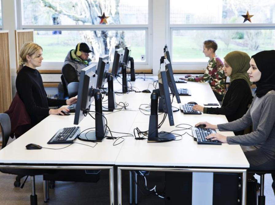 Netværkstedet på Roskilde Bibliotek. Foto: Ty Stange