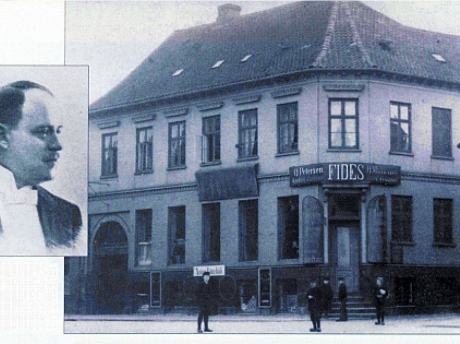 Algade 2, det første bibliotek, ca. 1900